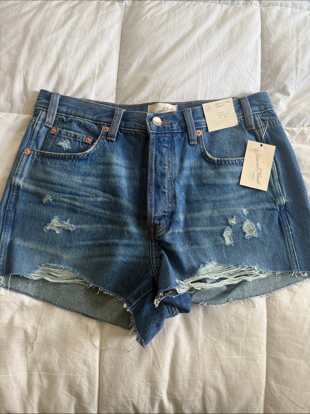 Universal Thread Distressed Denim Jean Shorts NWT